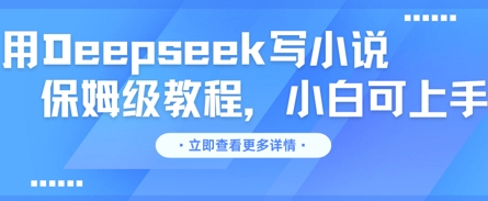用Deepseek写小说,保姆级教程,小白可实操-网创终点站