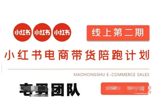 小红书电商带货课2期,月利润20个的小红书电商的有货源,无货源,虚拟产品,付费投流等整套玩法-网创终点站